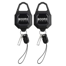 BOOMS FISHING RG4 別針捲線器, 黑色, 2個
