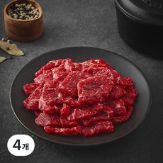 한우 1등급 국거리용 (냉장), 300g, 4개