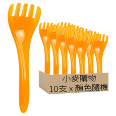 小麥購物 五爪按摩梳 Y594 15 x 4.5cm 23g, 10支, 顏色隨機