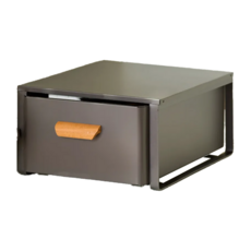 HAPPY LiFE 廚房抽屜式拉籃 一層30公分 有蓋 Y11248 30 x 43 x 17cm 灰色 3.9kg, 1個