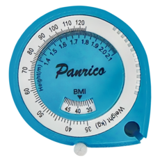 PANRICO 百利世 BMI健康捲尺 1.5m x 8mm 雙面尺標 分色尺帶, 1個