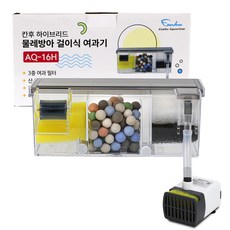 Canhu Aquarium 混合式水車三格掛式過濾器 AQ-16H, 1個, 2W