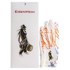 EisenHeim 男性用矽膠防滑高爾夫手套 左手穿戴, 白色, 1個