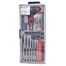 日式柄工具組 套筒5-13釐米 精密起子, 日式棘輪柄(9.5cm) + 60長接桿/n接頭 + 內六角扳手2、2.5、3、4(4PCS) + n套筒, 1組