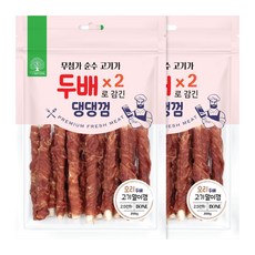 더내추럴 강아지 두배 댕댕껌, 오리 6.35cm, 210g, 2개