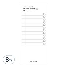 아이씨엘디자인 메모지 체크리스트, 스마일, 8개, 46매