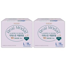 디어스킨 리얼모달 입는 오버나이트, 대형, 8개입, 2개
