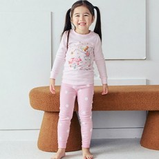 Maykids 女童款精靈印花30支紗棉9分家居套裝