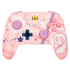 PowerA 增強款 藍牙5.0 無線遊戲手把 Nintendo Switch 遊戲控制器, WLC001, Peach 公主, 1盒