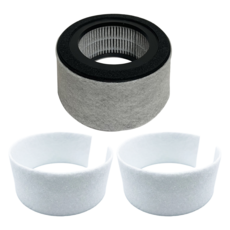 PUREBURG 淨博 高效HEPA濾網濾心 1個 + 前置濾綿 2個 適用Chime 奇美 360度全淨化空氣清淨機 AP-04SRH1/AP-04SRGA/AP-04SRH1, 1組, AP04-01