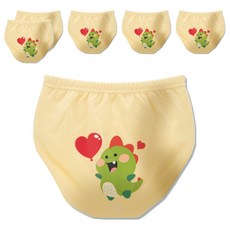 agazzang Friendly 6層如廁訓練褲, 恐龍(黃色), 6個