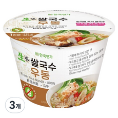 한국면가 생쌀국수 우동, 215g, 3개
