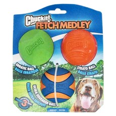 Chuckit 彈力嗶嗶球 Mix Set 狗狗玩具, 多角型彈力球 + 彈跳球 + 彈力嗶嗶球, 1組