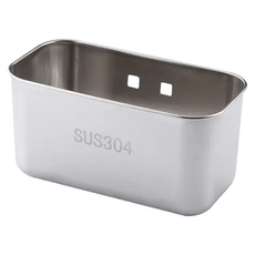 304不鏽鋼多功能長方瀝水籃 水槽瀝水架 過濾食物殘渣 清洗果蔬 收納廚房小用品, 1個