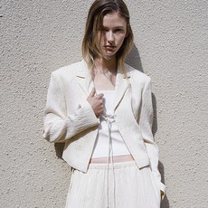 AtelierNain 女款玫瑰蝴蝶結套裝夾克 JK-3019