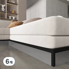 Market Plan 透明床底沙發底PVC擋板 1入 + 雙面膠帶 4入 套組, 透明, 6個