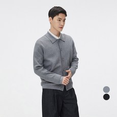 SPAO 男款柔軟捻色領開襟衫 SPCKF12M02