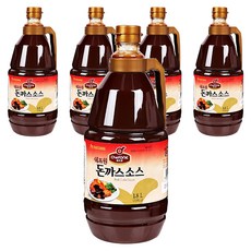 쉐프원 돈까스소스, 1.8L, 5개
