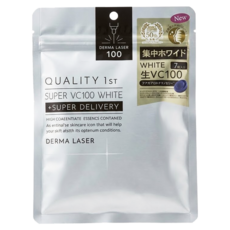 DERMA LASER Quality First 皇后面膜 VC100亮白 銀色, 7片, 1包