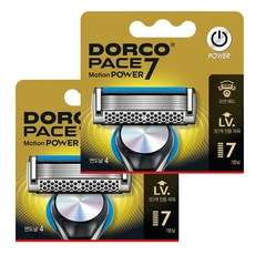 DORCO 多可樂客 PACE 七動能刮鬍刀片, 4入, 2個