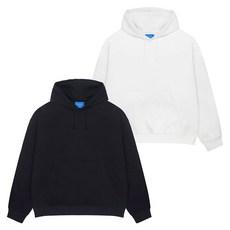 엘라모 남녀공용 베이직 기모 후드티 2종 세트