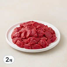 엑셀컷 미국산 부채 찹 스테이크 컷 (냉장), 600g, 2개