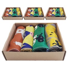 PURE SUNDAY 純棉三層紗布抹布4種套組B, 4套, SET-B