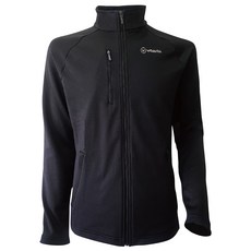 woawoa 3d網格刷毛 立領保暖透氣外套-男款-黑色2xl