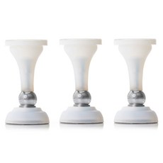 컬러 무타공 접착식 자석 방문 도어 스토퍼 화이트, 3개