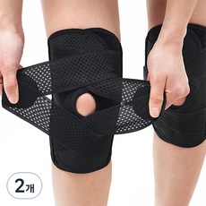 바로핏 무릎보호대 2p, 2개, 블랙