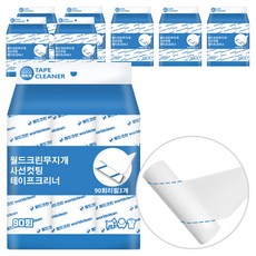 월드크린 무지개 사선컷팅 테이프 크리너 90회 리필 3p, 8세트