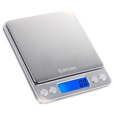 bruma 孩童食品專用電子秤 黑色 1kg, BS50(銀色)