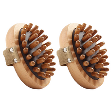 Zeludduk 櫸木頭皮刮痧梳 身體按摩, 單一顏色, 2個