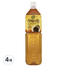 롯데웰푸드 카페 시럽, 4개, 1.5L