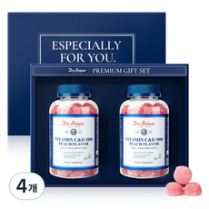 닥터브라이언 멀티비타민 구미 복숭아 레몬맛 100p, 300g, 4개