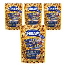 HBAF 蜂蜜烘烤花生, 400g, 4包