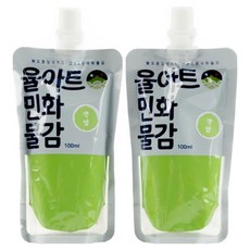 yulart 粉彩韓國畫民畫顏料 17 淺葉綠, 100ml, 2個