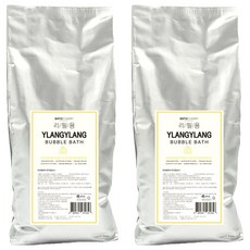 바스참 사해소금 버블바스 거품 입욕제 일랑일랑 리필용, 1kg, 2개