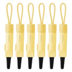 누사인 자석부착 안전커터 고리형 택배칼 NS066, 옐로우, 6개