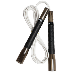 JFROPE 閃亮龍捲風競速跳繩, 黑色 + 白色線