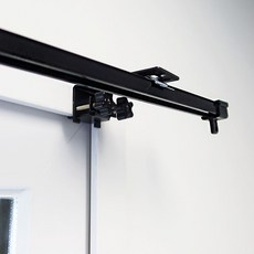 Kamdanam 免打孔窗簾桿支架, 黑色, 2入