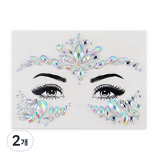 寶石臉部裝飾貼, 09號, 2張