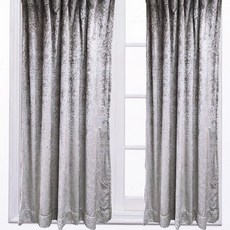 J&N 艾爾絲絨遮光窗簾 拉摺設計 簡約素色 臥室客廳窗簾, 咖啡色