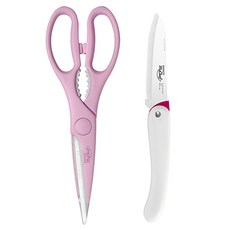 DORCO Mychef Pocket系列 刀具組 不粘設計 附帶開瓶器 舒適手柄, 折疊水果刀 + 廚房剪刀, 1組