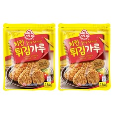 오뚜기 치킨 튀김가루, 1kg, 2개