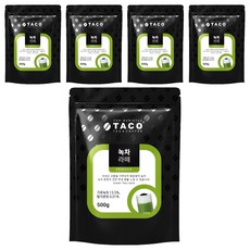 타코 녹차라떼 분말, 500g, 1개입, 5개