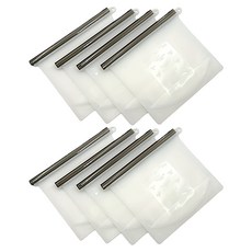 내집내산 다회용 실리콘 지퍼백 1000ml, 4개입, 2개