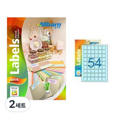 正牌 彩色標籤 淡藍色 雷射/噴墨兩用 6X9 AL054PB, 100個, 54格