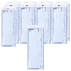 브릭글로 오브제포키친 질긴 니트릴 고무장갑 양손착용 세트, 소프트블루, 소(S), 10세트