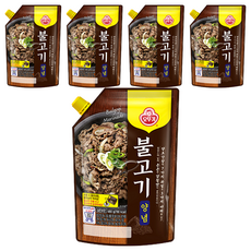 OTTOGI 不倒翁 袋裝烤肉調味醬包, 5包, 480g